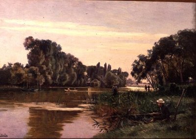Boy Fishing by Paul Jean Marie Sain